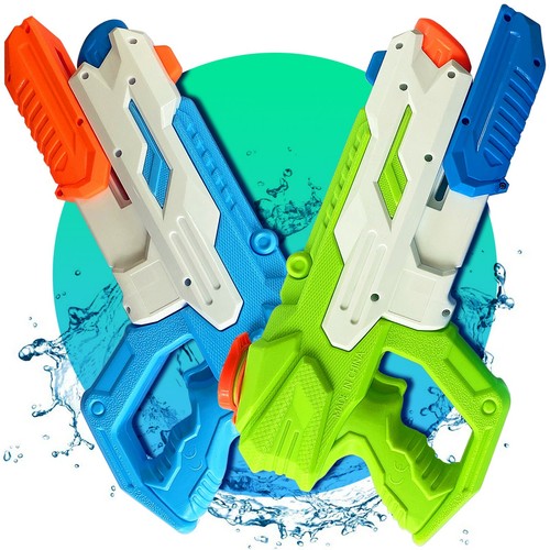 Water Gun Set Blaster Soaker Squirt Guns for Kids Adults Pool Shooters Beach Toy - Picture 2 of 6