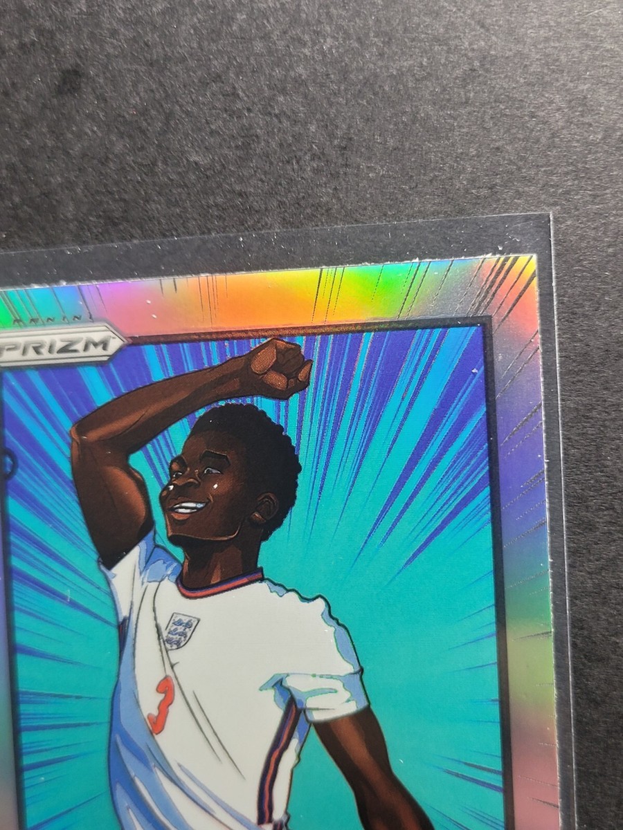 2022 Panini Prizm World Cup Soccer Bukayo Saka Manga SSP CASE HIT