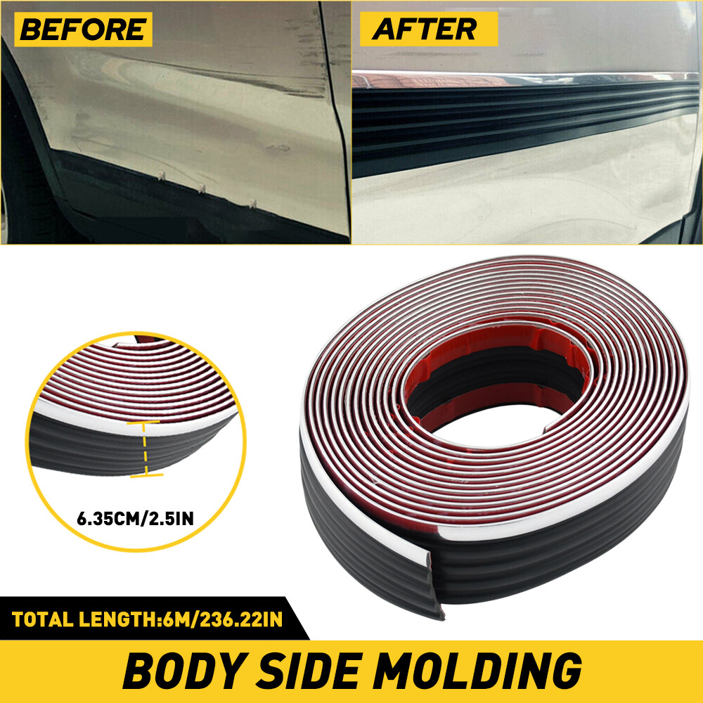 6M Body Side Molding for Chevy GMC SUV Truck Roll Belt Exterior Protector