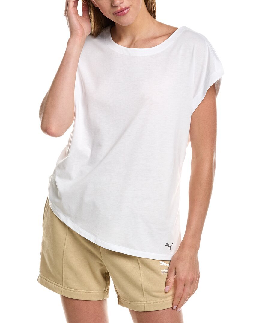 Футболка Puma Studio Foundation Женская белая M