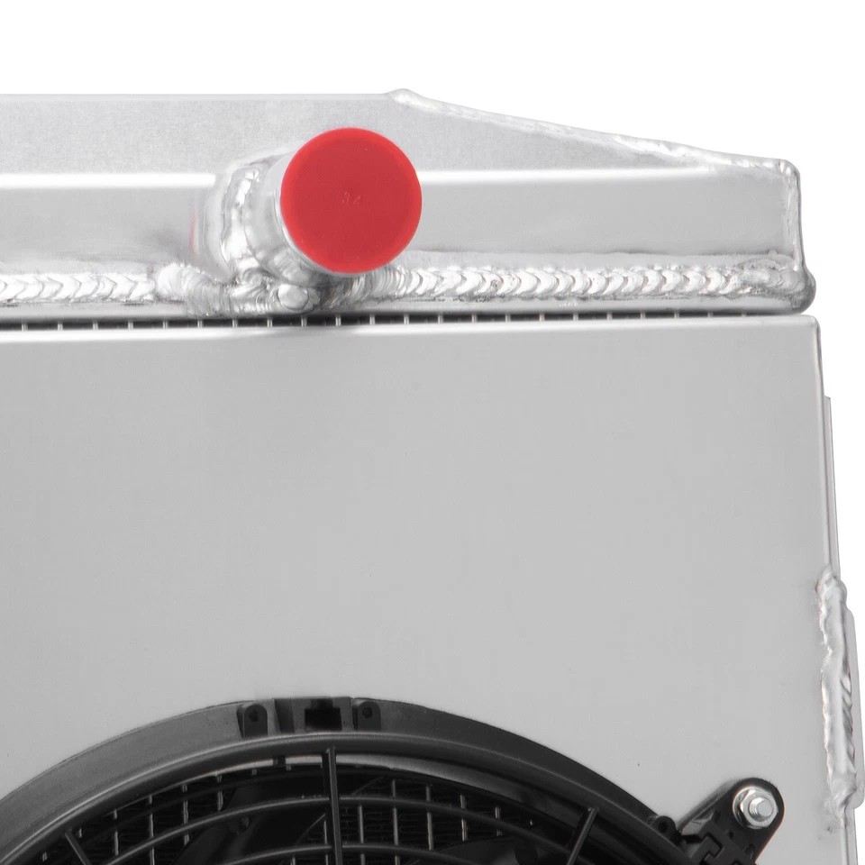 3 Row Radiator+Shroud Fan Fits 1957-59 Ford Fairlane Ranchero/Mercury Montclair Foto 3 de 4