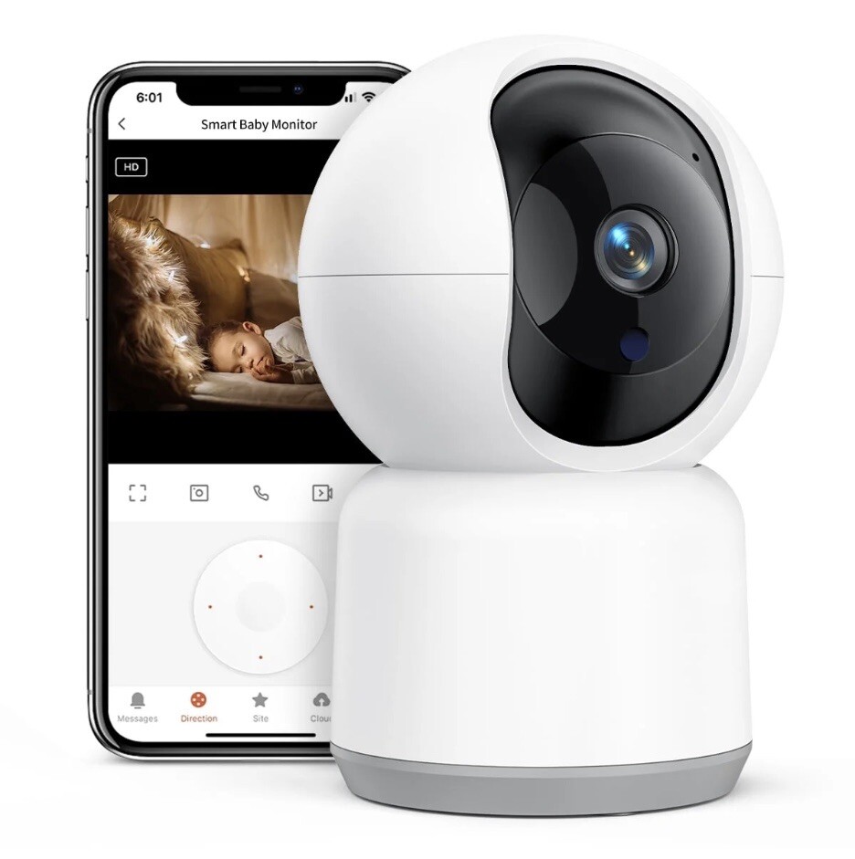 Baby Monitor, 360° Wireless 5G Smart Video Baby Camera-image