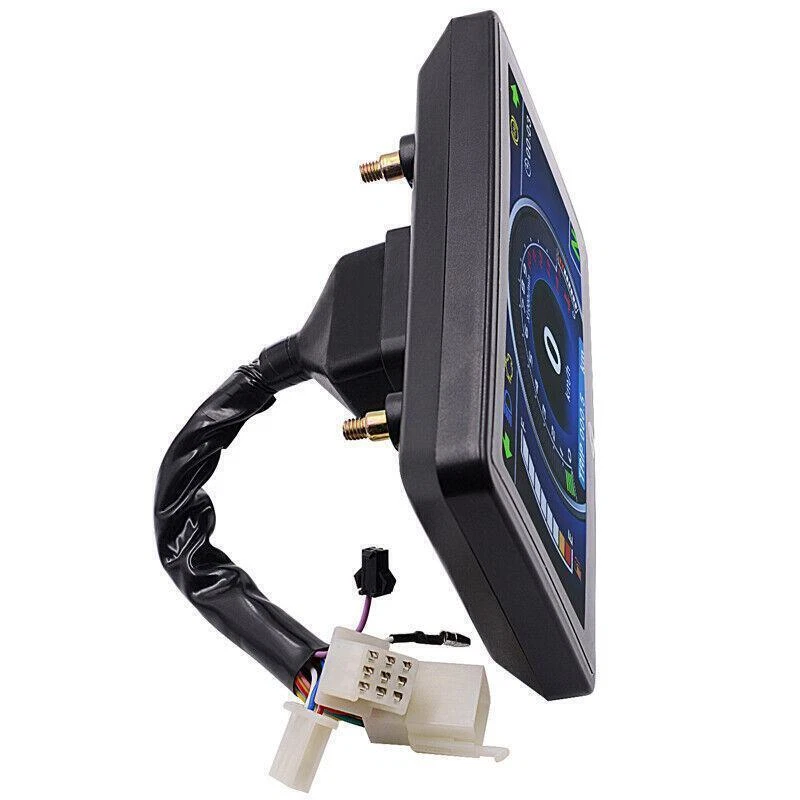 Velocímetro tela LCD completa universal motocicleta odômetro digital medidor de velocidade × 1 - Imagem 4 de 4