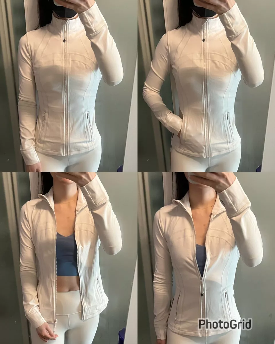 Lululemon Define jacket nulu size 6 White Opal