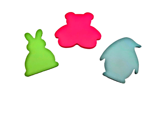 Eersida Animal Shaped Green Hot Pink Blue Sticky Note Pads (3 pack) New