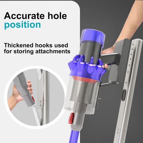 Vacuum Stand, Stable Metal Storage Bracket Stand Holder Compatible with Dyson... - Picture 3 of 7