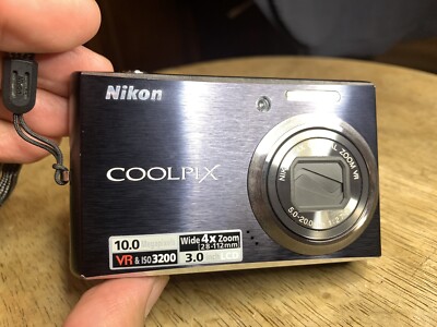 Nikon COOLPIX S610 10MP Digital Camera Midnight Blue 4x Zoom