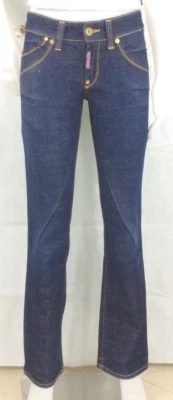 MET JEANS PANTALONI NEW LADY DONNA ZAMPA ADERENTI VITA MEDIA BASSA BLU DENIM
