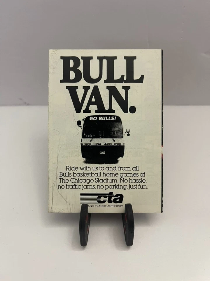 Schedule Basketball Chicago Bulls - 1991 1992 - Miller Draft Michael Jordan - Image 2 of 4