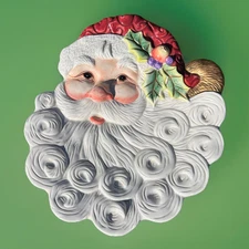 Fritz and Floyd Essentials Christmas Santa Canape Plate Santa’s Cookies Tray