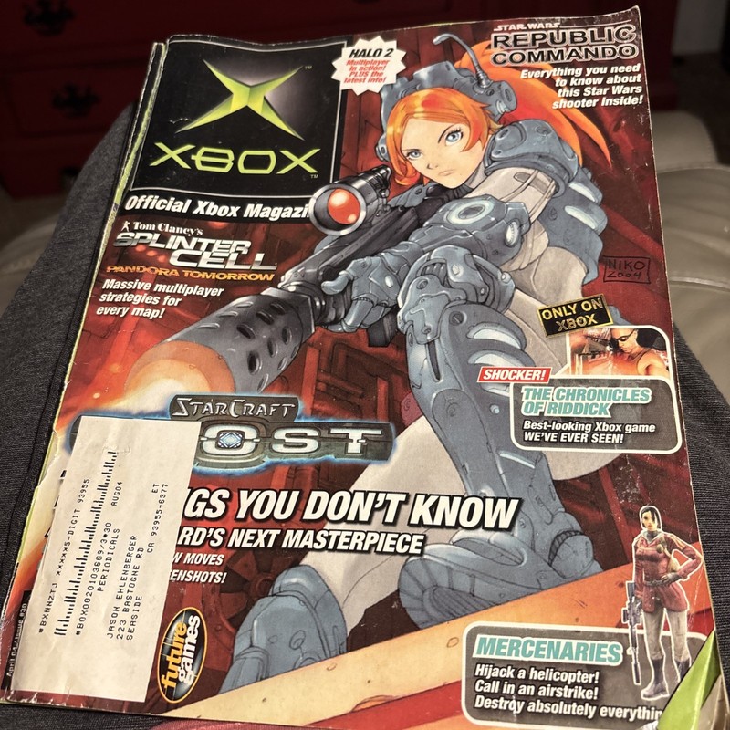 Xbox Magazine Issue 30 April 2004 StarCraft Ghost, No Demo Disk, Vintage, Collec
