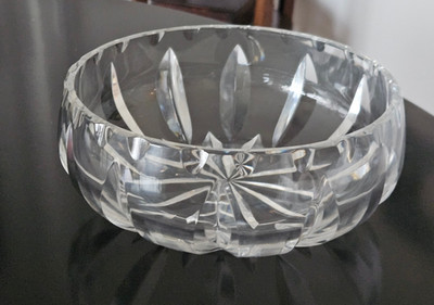 Schale Bleikristall  Ø ca. 18 cm Stern Dekor