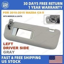 For 2010-2015 Mazda Cx-9 Left Driver Side Gray Sun Visor With Lights Tdy1-69-320