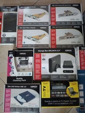 Lotto Accessori PC NUOVI – Stock NAS, PCI, FireWire, Box HDD, DVD, Supporto Note
