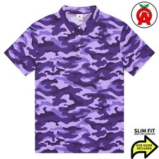 Modern Camo Print Polo Shirt Slim Fit Casual