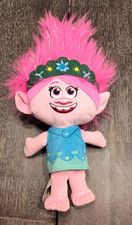 DreamWorks Trolls World Tour Movie Poppy Plush Doll 8 inch 2020 Blue Dress