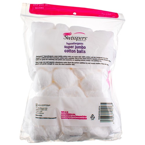 6er Pack Swisspers Super Jumbo Wattebäusche, 70 Ct - Bild 2 von 2