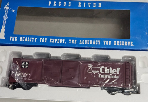 Seltener Pecos River HR-0111-2 Santa Fe Super Chief Box Car Hi-Rail LN | Zustand: New