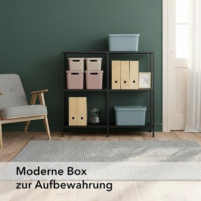 Aufbewahrungsbox 2er Set, Kunststoff, mit Deckel,stapelbar, BPA Frei.langlebig