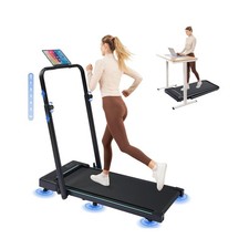 GORISE Walking Pad Treadmill with Adjustable Height Handle Bar and Incline, 3...