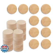WELANGBN 1 Inch Natural Wood Slices Unfinished Round Wood Coins for DIY Arts 
