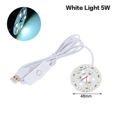 1 Stück DC5V 48/55mm LED-Chips SMD5730 LED-Lampe USB-Dimmer 5W 10W Licht Platine