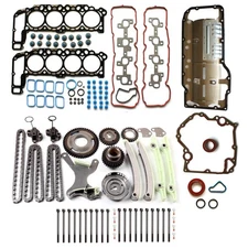 Head Gasket Bolts Set Timing Chain Kit Oil Pan Gasket FOR 02-04 Dodge Ram 4.7L