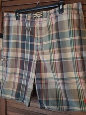 Vintage, Brand New w Tags POLO Ralph Lauren 36 'Retro Plaid' Swim Trunks
