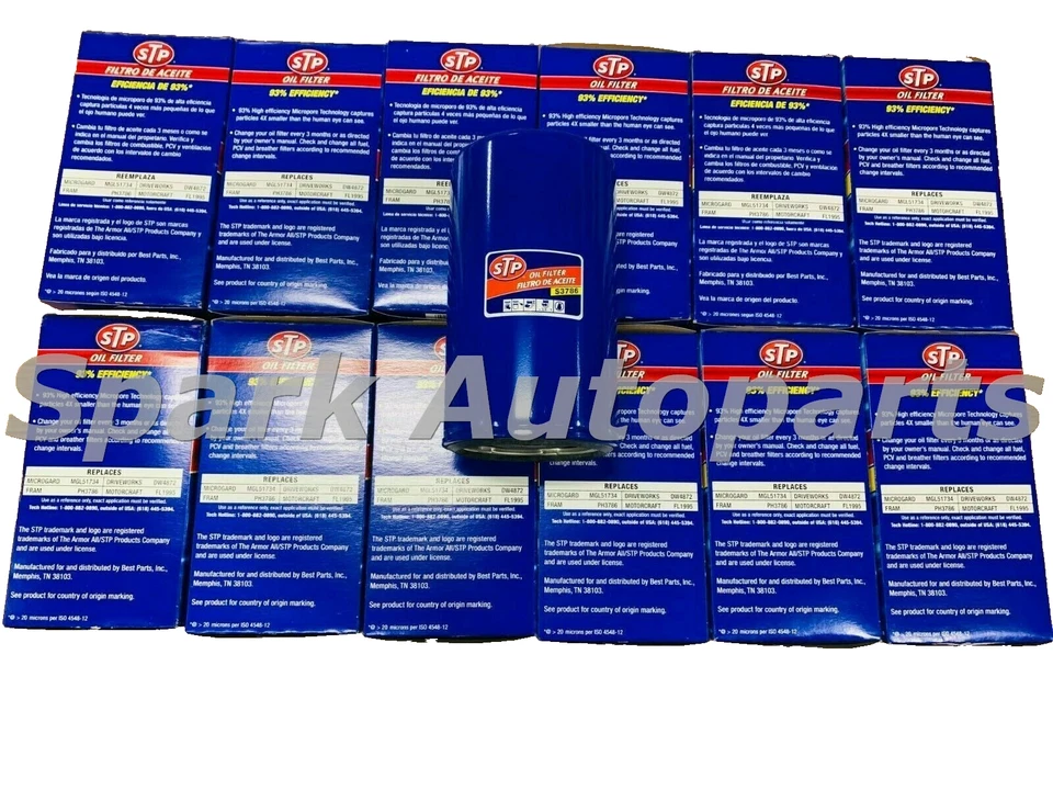 LOT OF 12 STP S3786 Engine Oil Filters FOR FORD 7.3L F4TZ-6731-A FL1995 PH3786 Foto 2 de 4