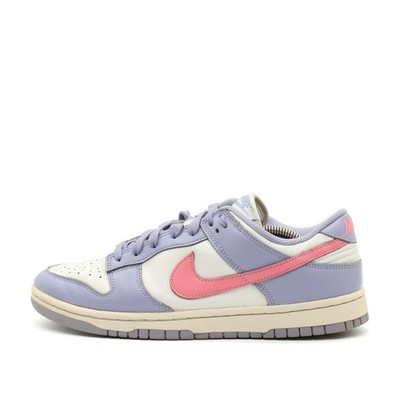 Nike Damen Dunk Low Schuh Lila/Rosa/Creme Leder Atmungsaktiv Sneaker EU 42