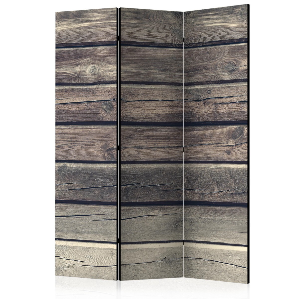 Paravent 3 volets en bois de paulownia patine artisanale style maison de campagne