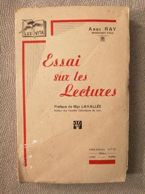 Essai sur les Lectures | Abbe Ray | Bon état