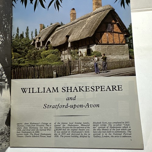 William Shakespeare and Stratford-upon-Avon Pitkin Pictorial 1971 London - Picture 3 of 6