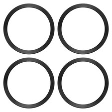 4 Pack Metal Ring Magnetic Charger Ring Stickers for Phone Case Sequin Black