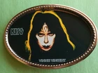 KISS Rock Band " VINNIE VINCENT"   Epoxy PHOTO MUSIC BELT BUCKLE - NEW!