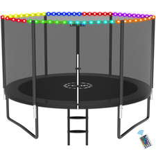 Trampoline for 2-3 Kids, 8FT 10FT 14FT 12FT Trampoline for Adults with Enclosure
