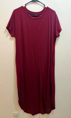short sleeve burgundy maxi dress Burgundy Satin Bridesmaid Dresses Trumpet/Mermaid Short Sleeve V-Neck main image 0