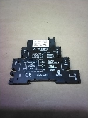 Wieland 80.063.4021.1 Relay Socket with Schrack V23092-A1024-A301