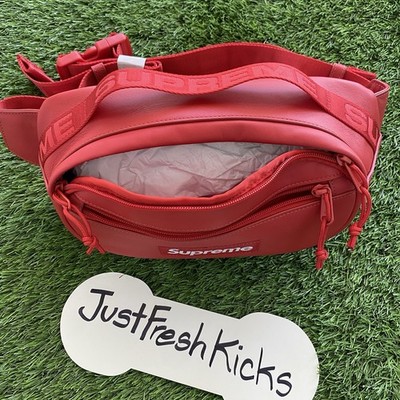 Supreme Leather Waist Bag (FW23) Red BRAND NEW AUTHENTIC | eBay