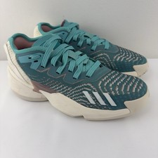 Adidas D.O.N. Issue 4 Men  s Basketball Shoes Teal/White Size 6