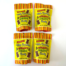 4 Packs Trader Joe's Milk Chocolate Covered Gummy Bears 8 Oz Each