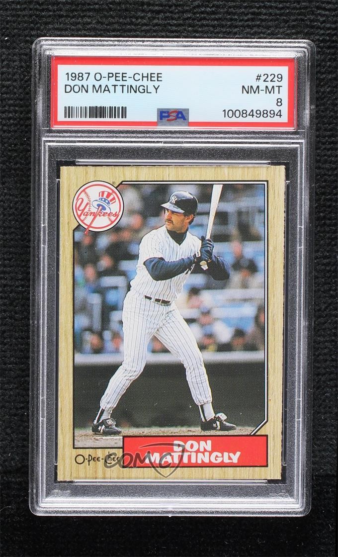 1987 O-Pee-Chee Don Mattingly #229 PSA 8 1k4e