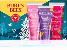 Burt  s Bees Hand Cream Trio Gift Set   3 Pack Holiday Stocking Stuffers New
