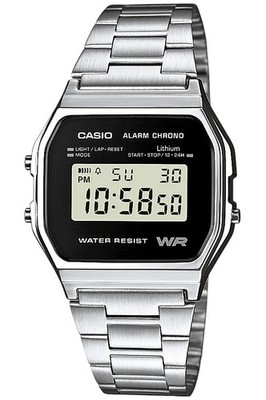 Casio Digitaluhr Alarm Chrono Retro Armbanduhr A158WEA-1EF B-Ware