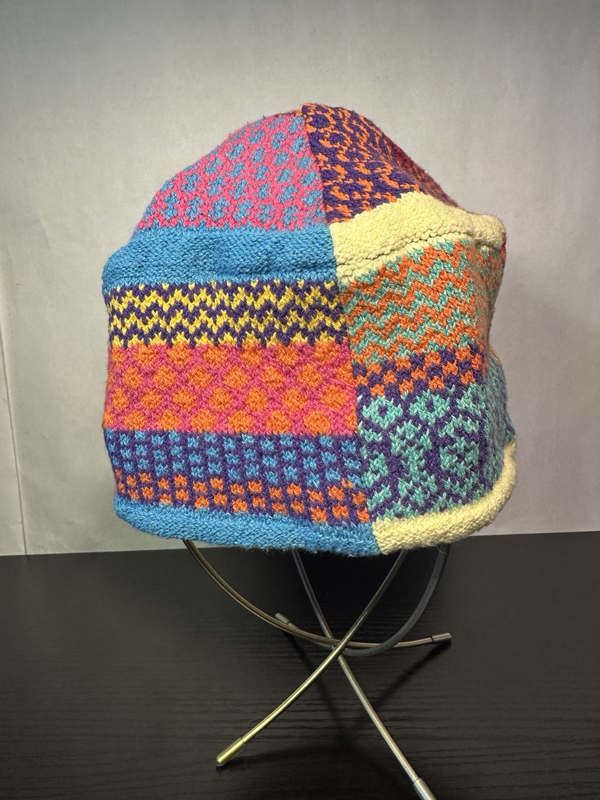 Solmate Socks Colorful Patchwork Knit Upcycled Be… - image 4