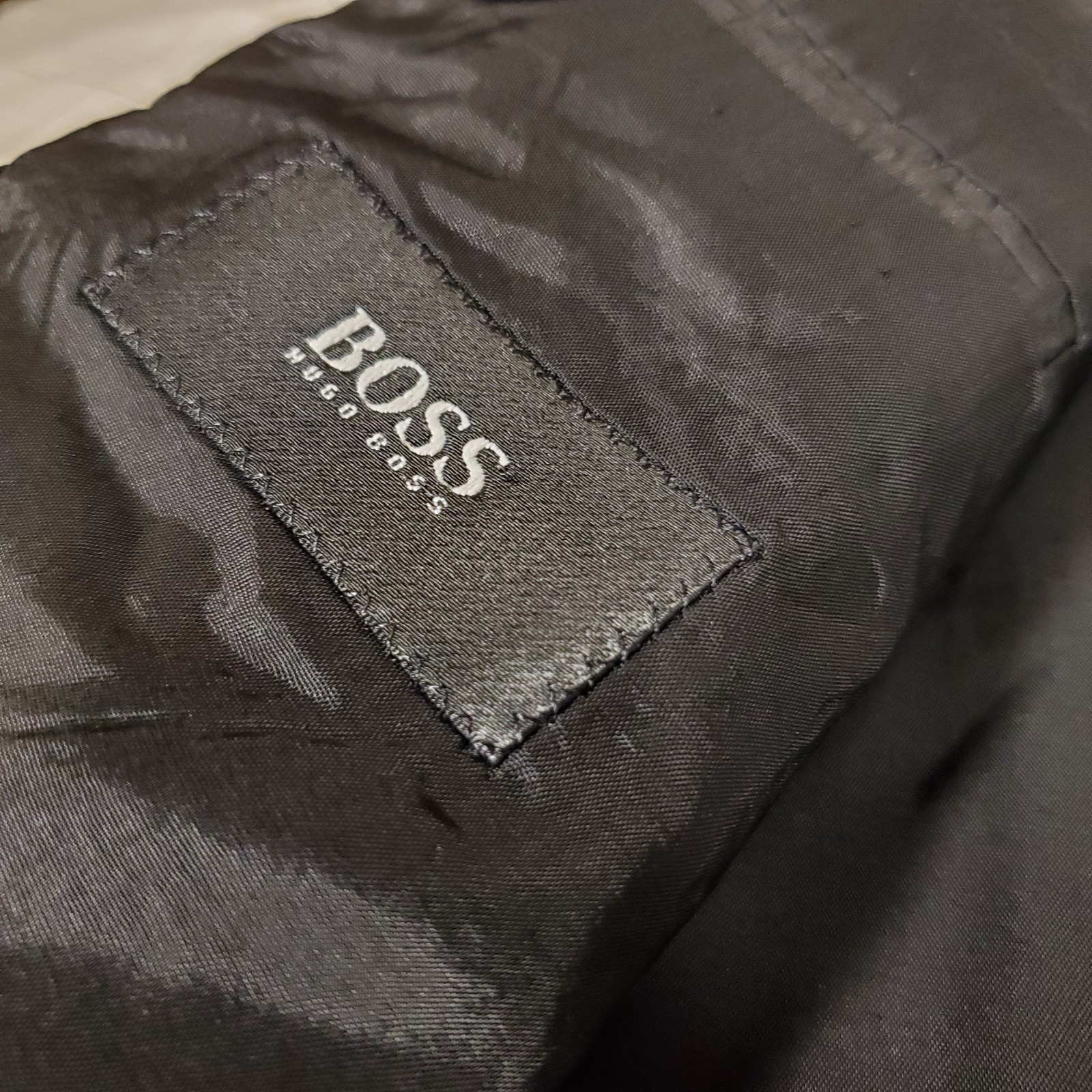 Hugo Boss Men's Blazer 44R Colombia Made In Italy Burton Style Black Virgin Wool thumbnail 5