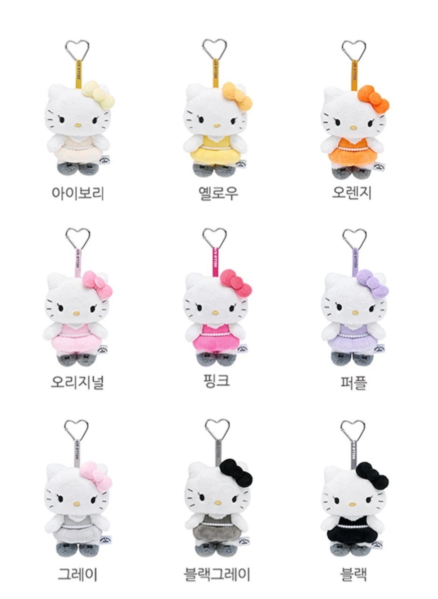 新品/HELLOKITTY☆JISOO/Keychain/SecretWhite Jisoo x Hello Kitty Plush Secret White Keyring Limited BlackPink