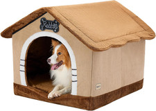 Indoor Dog House with Frame, Large Dog Cave Bed, Insulated Cozy, Suitable for 25