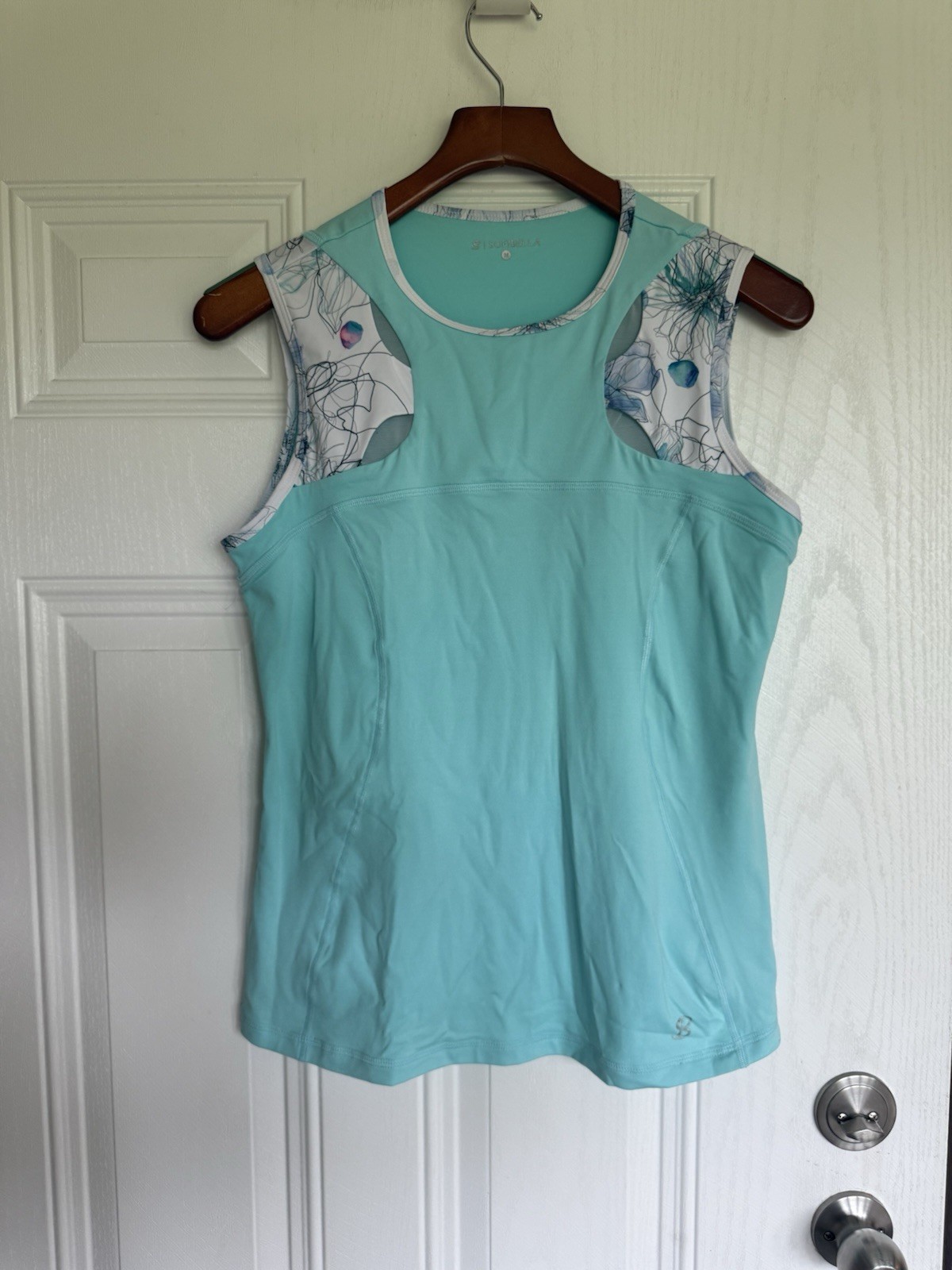 Sofibella aqua blue performance athletic tank top… - image 1
