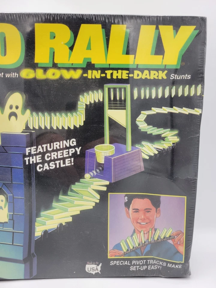 Domino Rally Glow in the Dark Ghost Ride Pressman 1991 Rare Brand New Sealed - Image 3 of 4